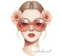 Large Lined Notebook for Women - Elegant Floral Journal for Writing, School, Work or Personal Use: 120 pages wide ruled format 8.5 x 11 inches, minimal interior with artistic flower details