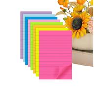Large Lined Sticky Notes | 8-Piece Thick Self-Adhesive Set | Office Writing