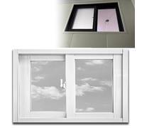 Large Lockable Double Pane Shed Windows 26x20in (66x51cm) - Replacement Basement Windows for Privacy & Ventilation Ideal for Houses White Finish Durable and Secure