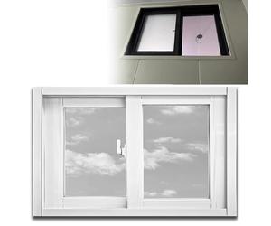 Large Lockable Shed Windows 30-32 Inch Double Pane Replacement Windows for Houses Privacy & Ventilation White 32x19in / 81x48cm