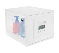 Large Lockable Storage Box with Combination Lock 3.6 Gallon Anti Dust Medicine Locker Portable Clear Organizer Stackable Medicine Lock Container for Fridge Food, Snacks, Personal Items & Home Safety