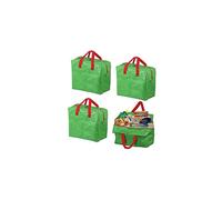 Large Loft Attic Junk Clutter Waterproof Organiser Storage Bag (Pack of 4, Green, 50L)
