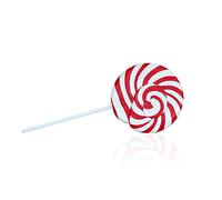 Large lollipops - Swirly Lollies - Rainbow lolly - 1 Lollipop - 100g (Red & White - Fizzy Cola)