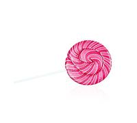 Large Lollipops - Swirly Lollies - Rainbow Lolly - 100g - 1 Lollipop (Red & Pink - Strawberry Cheesecake)