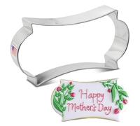 Large Long Plaque (From the Vault) Cookie Cutter, 5" Made in USA by Ann Clark