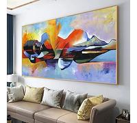 Large Lord Buddha Abstract Hanging Picture for Living Room Decor 80x160cm(32x63in) with Frame