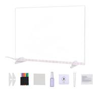 Large Luminous Drawing Board, LED Acrylic Message Board for Young Artists, DIY Erasable Note Board with USB Dimming, for Home, Bedroom, Party Decor