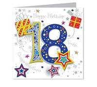 Large Luxury Handmade 18th Birthday Card - Male