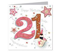 Large Luxury Handmade 21st Birthday Card - Female