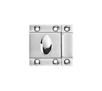 Large Luxury Polished Chrome Solid Brass Oval Turn Cabinet Latch Lock | Elegant Oval Design With Smooth Polished Chrome Finish, Anti-scratch & Rust-resistant For Long-time Furniture use