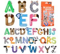 Large Magnetic Letters for Kid, Alphabet ABC Magnets for Refrigerator, Magnets Fridge Animals Alphabet Toys Cute Spelling Learning Game Toys for Kids Child Preschool