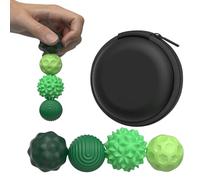 Large Magnetic Sensory Fidget Ball Toy, 4Pcs Silicone Sensory Stress Relief Toys for Adults, Teens with Autism, ADHD, Anxiety, Stocking Stuffers for Women Men Teen Gift (Green-4, Large)