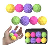 Large Magnetic Sensory Fidget Ball Toy, 8Pcs Silicone Sensory Stress Relief Toys for Adults, Teens with Autism, ADHD, Anxiety, Stocking Stuffers for Women Men Teen Gift (Candy, Large)