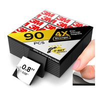 Large Magnetic Squares - 45 Self Adhesive Magnetic Squares (each 3 cm x 3 cm) - Peel & Stick Magnetic Sheets - Flexible Sticky Magnets - Tape is Alternative to Magnetic Stickers, Strip and Roll
