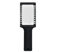 Large Magnify Glass with 20 LED Light 10X Handheld Illuminated Lighted Magnifiers for Seniors Reading Inspection Coin Adjustable Brightness