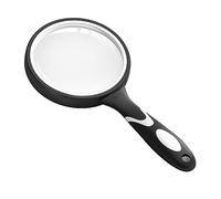 Large Magnifying Glass, 10X Magnifying Glasses for Reading Hobbies Applied to Science Books Hobby Observation Premium Soft Hand Shank Magnifier for Seniors