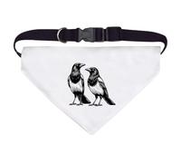 Large 'Magpie Couple' Dog/Cat/Pet Bandana (PD00065140)