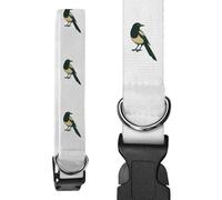 Large 'Magpie Looking Back' Dog Collar (PR00068888)