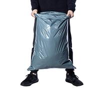 Large Mailing Bags by Calzette Extra Strong Polythene Grey Mail Envelopes for Packaging Clothes Parcel Self Seal Poly Storage Bags 22"x 30" (55cm x 76cm) Postal Bag Packing (10)