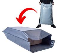 Large Mailing Bags Extra Strong Grey Mail Envelopes for Packaging Clothes Parcel Self Seal Poly Storage Bags 24"x 36" (25)