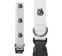 Large 'Maine Coon Cat' Dog Collar (PR00050126)