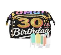 Large Make Up Bag OMG It's My Son's 30th Birthday Waterproof Women's Coin Change Purse for Makeup Organizer