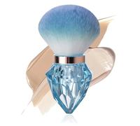 Large Make up Brush, Powder Brush Durable Kabuki Make up Brush. Flawless Powder Buffing. Blending Liquid, Cream. Ultra Soft Bristles for Smooth Sl pplication (Ocean Mist)