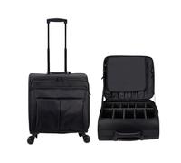 Large Makeup Artist Trolley Case, Rolling Makeup Bag with Wheels, Professional Storage Box for Cosmetics and Manicure Supplies