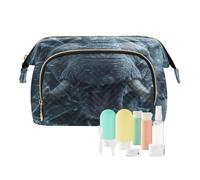 Large Makeup Bag Elephants 3D Visual Image Waterproof Women's Coin Purse for Women Travel