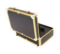 Large Makeup Case with Rivet Reinforced Corners for Professional Makeup Artists for Outdoor Use