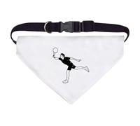 Large 'Man Playing Tennis' Dog/Cat/Pet Bandana (PD00058710)