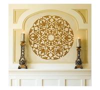 Large Mandala Wall Stencil for Painting Reusable Damask Medallion Template for Feature Walls, Living Room, Floors Big Round Flower Vintage Floral Pattern DIY Art Home Décor (40cmX40cm)