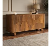 Large Mango Wood Sideboard with Ball Feet - Ivan