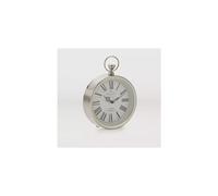 LARGE Mantle Pocket Watch Style Chrome / Standing Clock Retro Decore