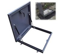 Large Manual Roof Hatch Skylight 75 x 75 cm Ventilation Access for Hallways Conservatories Stairs - Ideal Deck Installation Solution