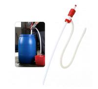 Large Manual Syphon Pump 150cm - Heavy Duty Hand Transfer Pump for Fuel, Water & Oil - Multi-Purpose Liquid Transfer Hose