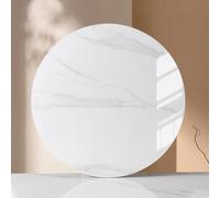 Large Marble Texture Serving Tray - Elegant Round Slate Turntable for Entertaining Perfect Kitchen Centerpiece for Dining Table and Guest Service