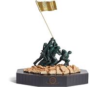 Large Marine Corps Iwo Jima Statue Sculpture - Sturdy Base and Built to Last War Memorial Statues USMC Gift