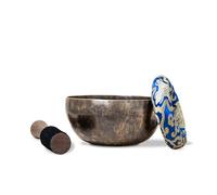 Large Master Healing Tibetan Singing Bowls Set- for Yoga Meditation and Sound Healing. (6-Inch Master Healing Grade)