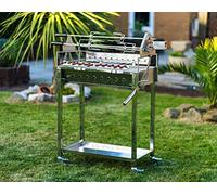Large Maxking 3641 Cypriot Stainless Steel Rotisserie Charcoal BBQ