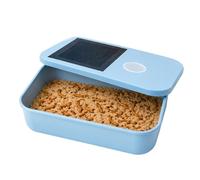 Large Mealworm Breeding Box with Top Feeding Hole, Ventilated Worm Rearing Container with Sifting Screen for Easy Cleaning, Space-Saving Design for Superworms Crickets A