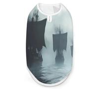 Large Medieval Ships Sailing Boat Cute Cute Pet Supplies Soft Dog Sweaters Printing for Dogs Puppy Cats L