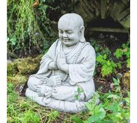Large Meditating Monk Garden Ornament