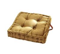 Large Meditation Floor Pillow - Thick Square Seat Cushion for Adults, Portable Tatami Cushion with Handle for Yoga, Balcony, Living Room & Outdoor Use