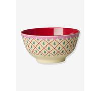 Large medium DIAMOND CHRISTMAS TREE RICE melamine bowl, 700 ml beige