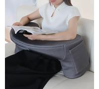 Large Memory Foam Reading Pillow with Arms | Bed Rest Pillow for Gaming, Reading, Working, Relaxing | Comfortable Support for Steam Deck, Switch, or Laptop Use on Bed, Floor, Sofa | Ergonomic Design