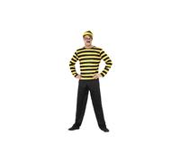 Large Men's Where's Wally Odlaw Costume - wheres wally costume odlaw fancy dress mens adult book outfit smiffys week