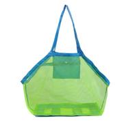 Large Mesh Beach Bag,Beach Toy Bag for Kids,Mesh Beach Bags,Foldable Toys Net Tote Bags Waterproof Lightweight for Sand Storage for Wet Towels Swim Pool Travel Essentials Accessories (40x24x38 cm)