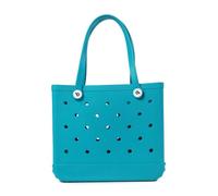 Large Mesh Beach Bag,Eco-Friendly Beach Bag Extra Large Beach Tote Basket With Sand Waterproof Travel Bag Sandproof Handbag Multi-Purpose Storage Bag For Boat Pool Sports G(Lake Blue)