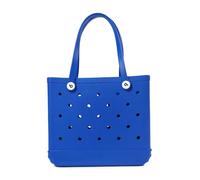 Large Mesh Beach Bag,Eco-Friendly Beach Bag Extra Large Beach Tote Basket With Sand Waterproof Travel Bag Sandproof Handbag Multi-Purpose Storage Bag For Boat Pool Sports G(Blue)
